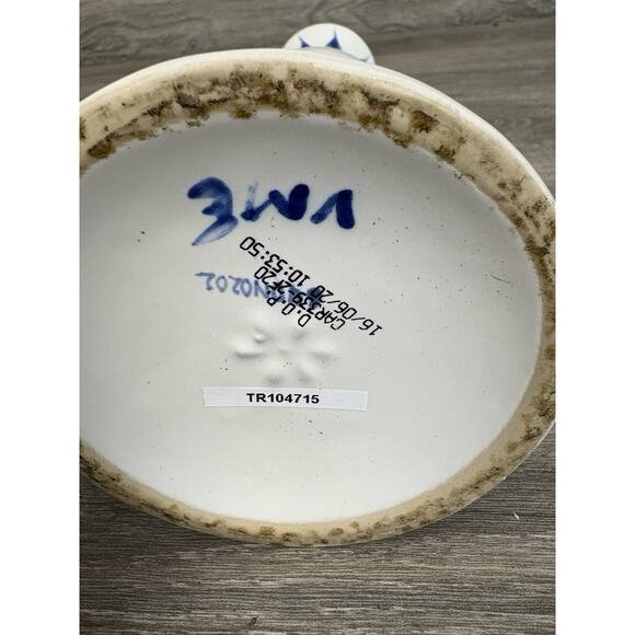 Clase Azul Reposado Tequila White And Blue Empty Bottle 750ML With Cap - Picture 8 of 8